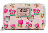 Loungefly Star Wars: The Mandalorian - Grogu Valentines Zip purse